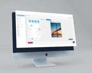 Plataforma privada de diseño de tarjetas personalizadas SaaS