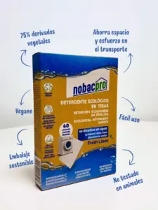 jabón lavadora ecológico en tiras